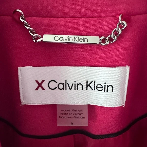 Calvin Klein One-Button Long Topper
